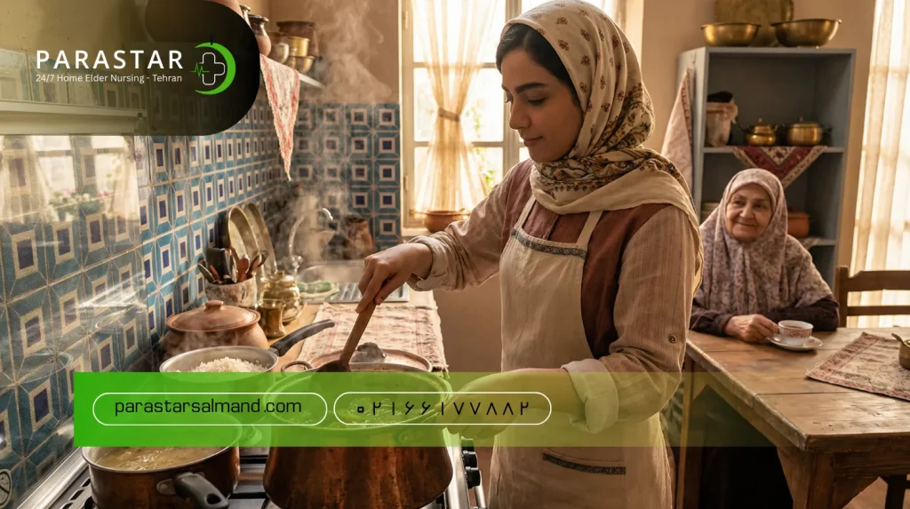 امور نظافت و آشپزی در منزل