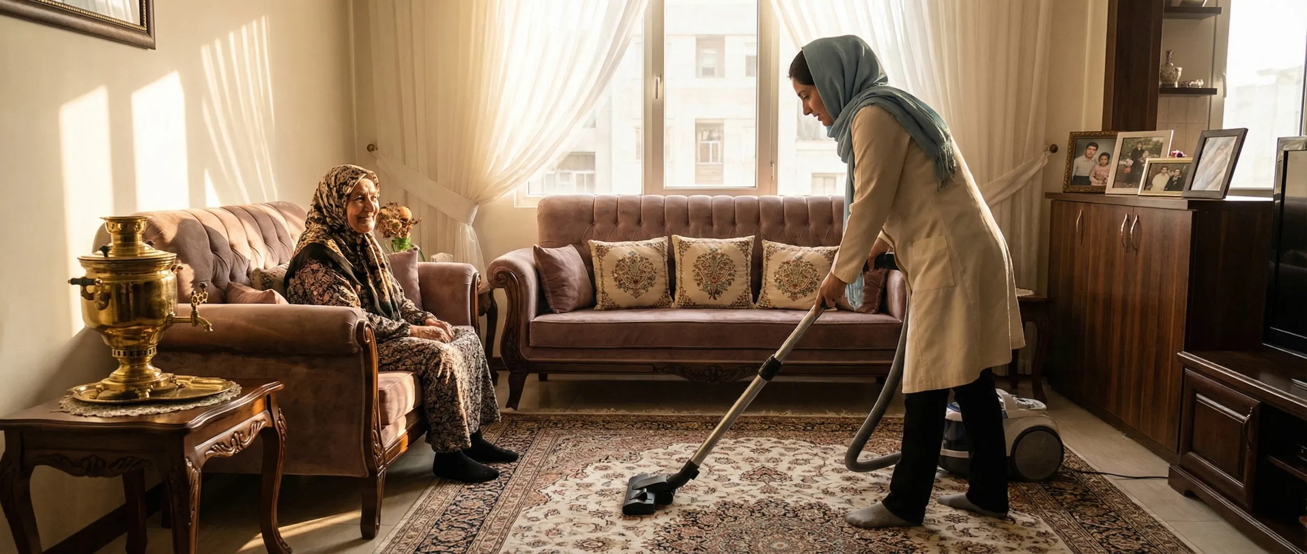 خدمات امور نظافت و آشپزی در منزل برای افزایش رفاه و آسایش سالمندان