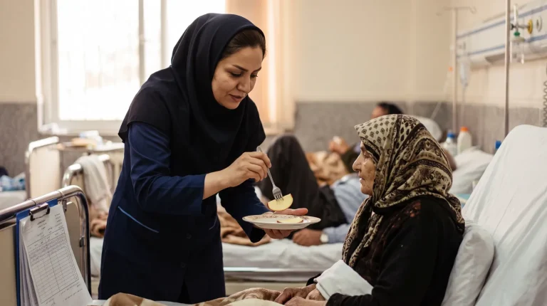 همراه بیمار در بیمارستان طالقانی